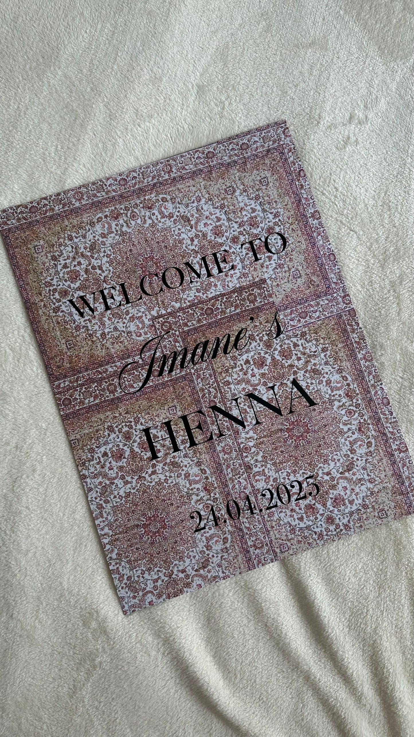 Panneau de bienvenue HENNA