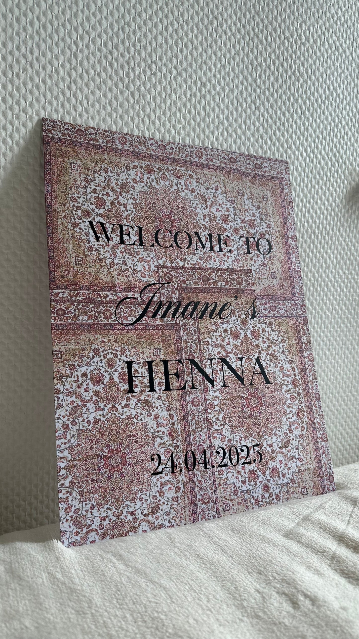 Panneau de bienvenue HENNA