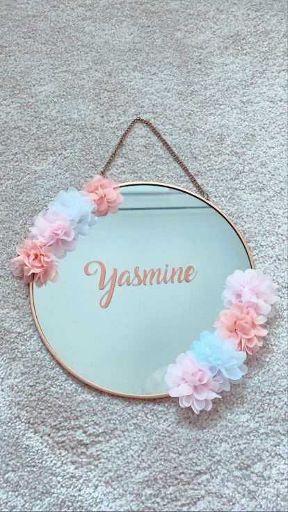MIROIR Fleurs 30 cm