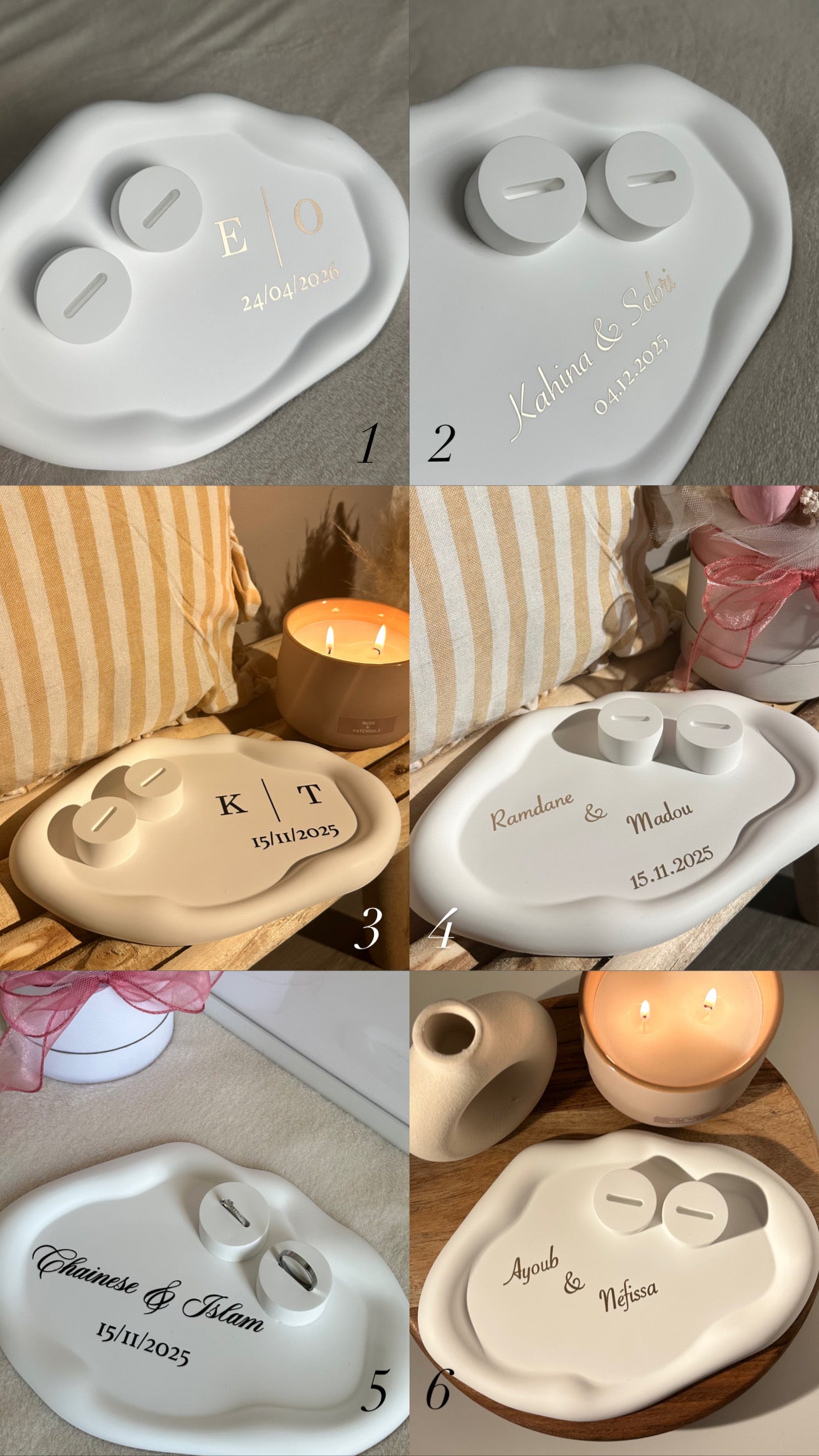 Porte-Alliance en plâtre