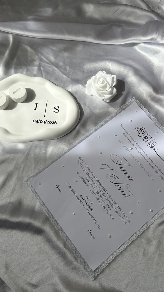 Certificat de mariage + Porte-Alliance