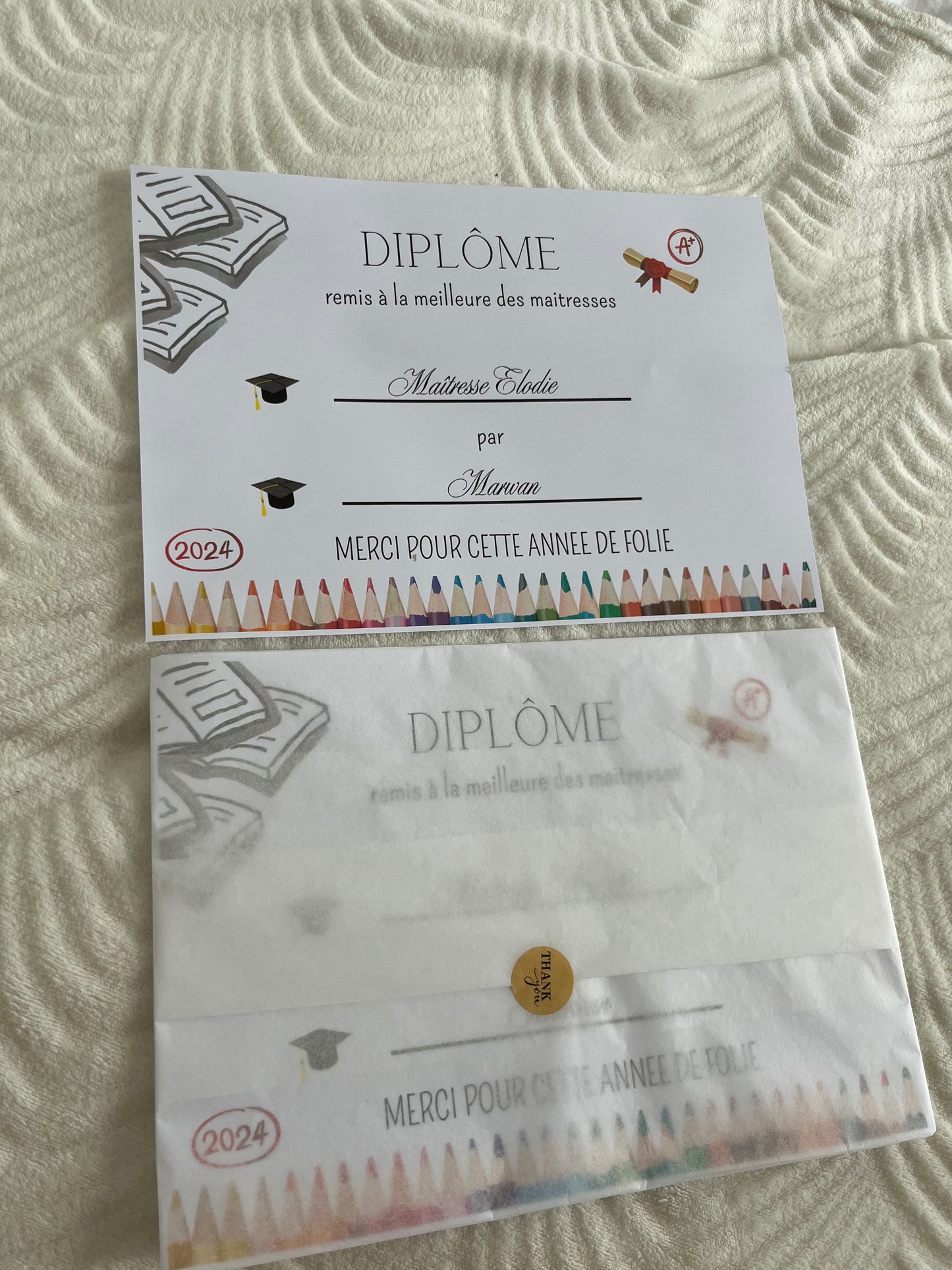 Dîplôme maître/maîtresse