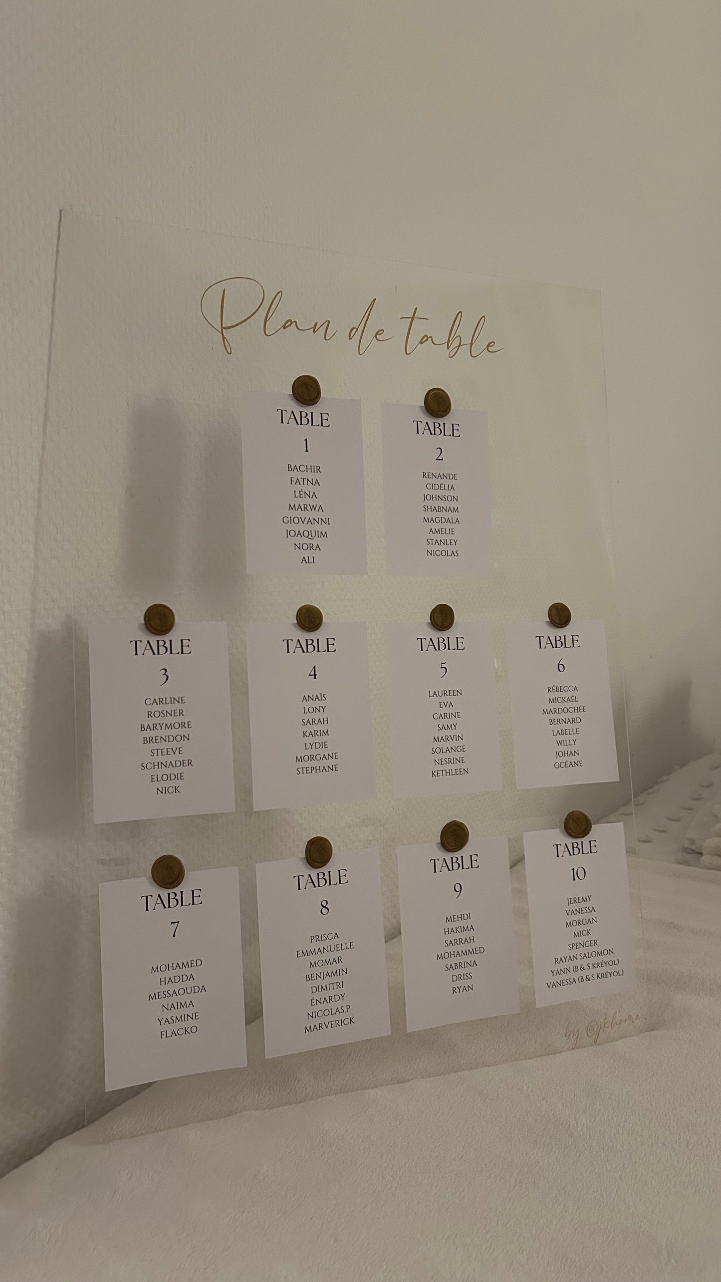 PLEXI PLAN DE TABLE